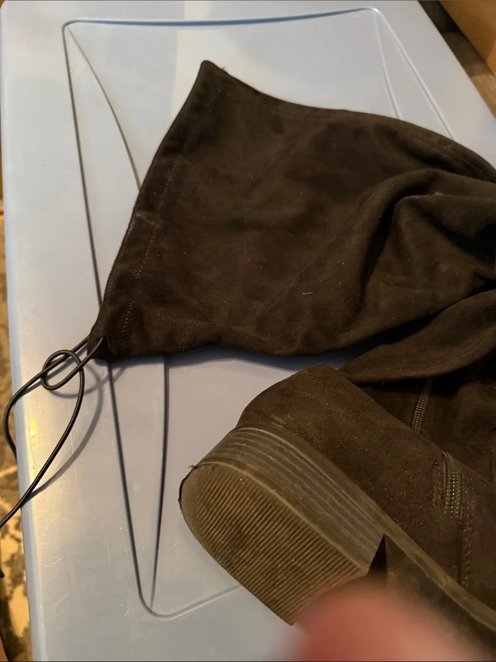 torrid Black Over-the-Knee Boot. 9ww. Clearly worn, but lots of life left.